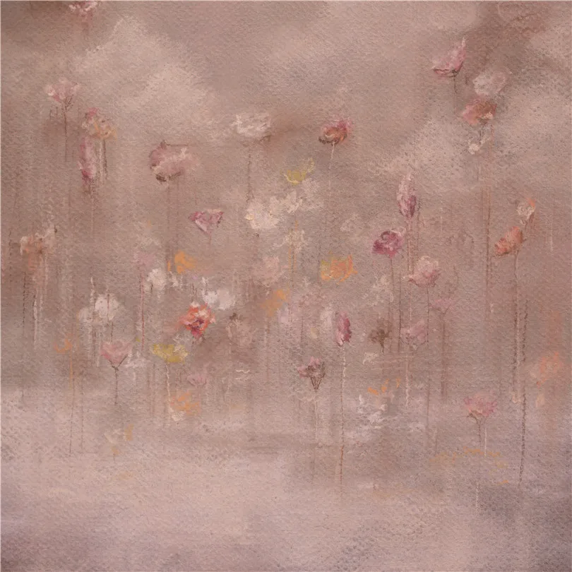 PWPROPS Cute Flower Filed Photography Backdrop Vinyl Krinkle Free Backdrop Photo Prop