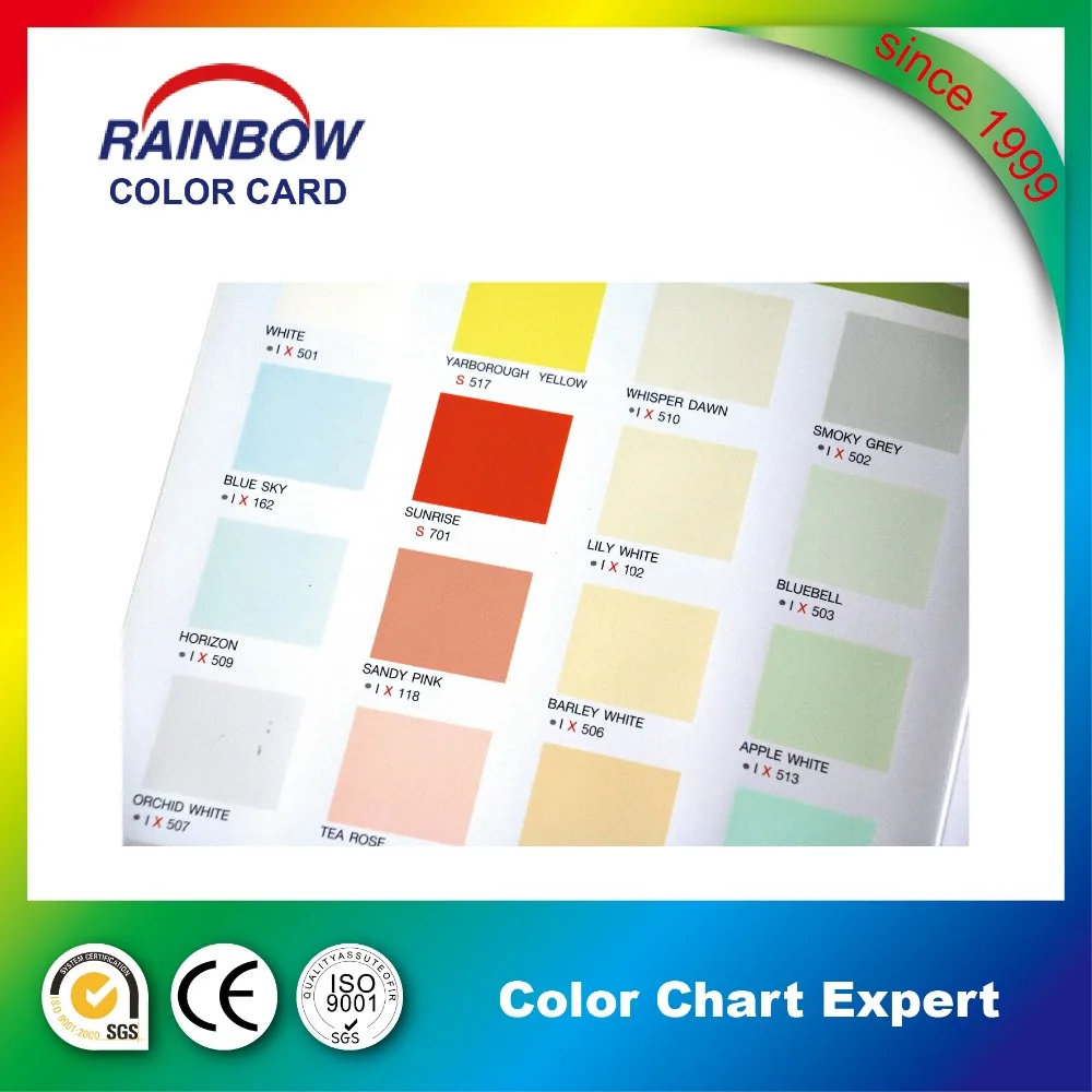 
Display color shade card printing book 