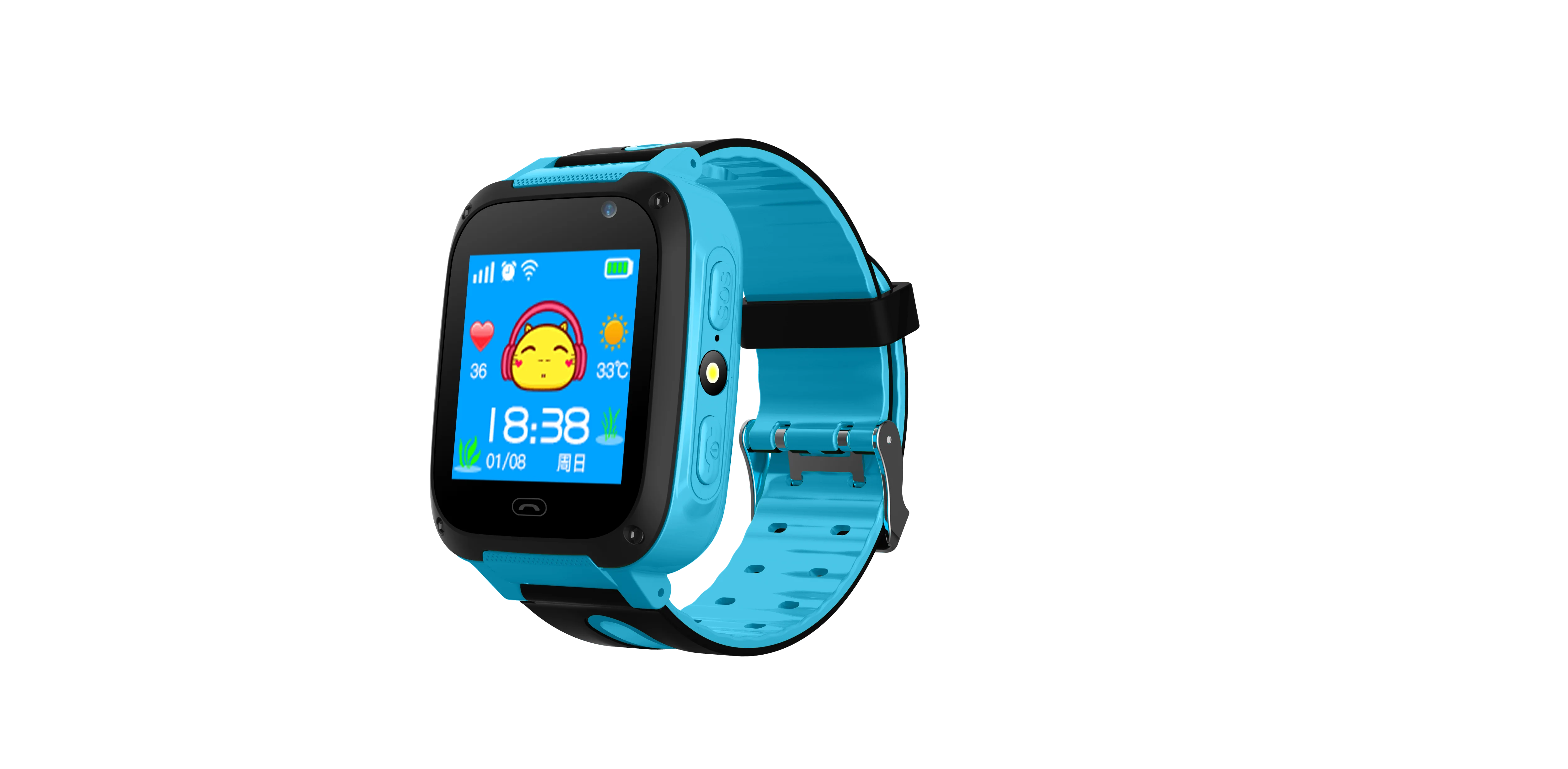 
KCW wholesale Kids smart Watch smart baby guarder watch kids tracker for android and iOS phone smart clock SOS Call 