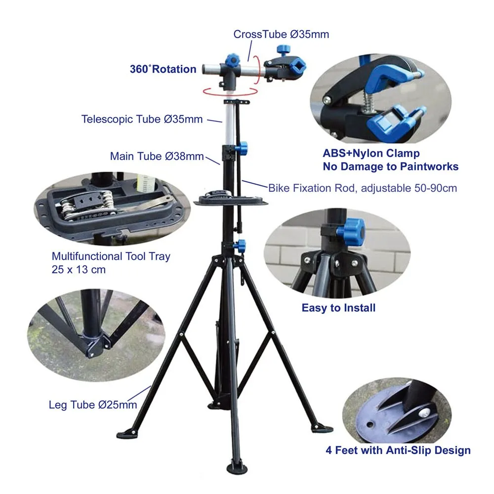 Fashionable Telescopic Arm Cycle Bicycle Rack Popular Bike Repair Stand with Hanger