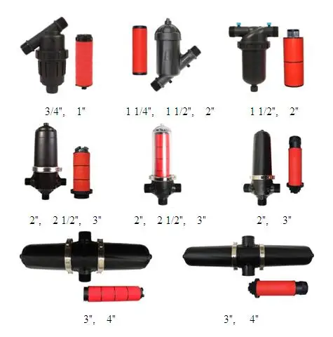 3/4 inch plastic micro Y type disc filter inline filter for irrigation system 1725D120