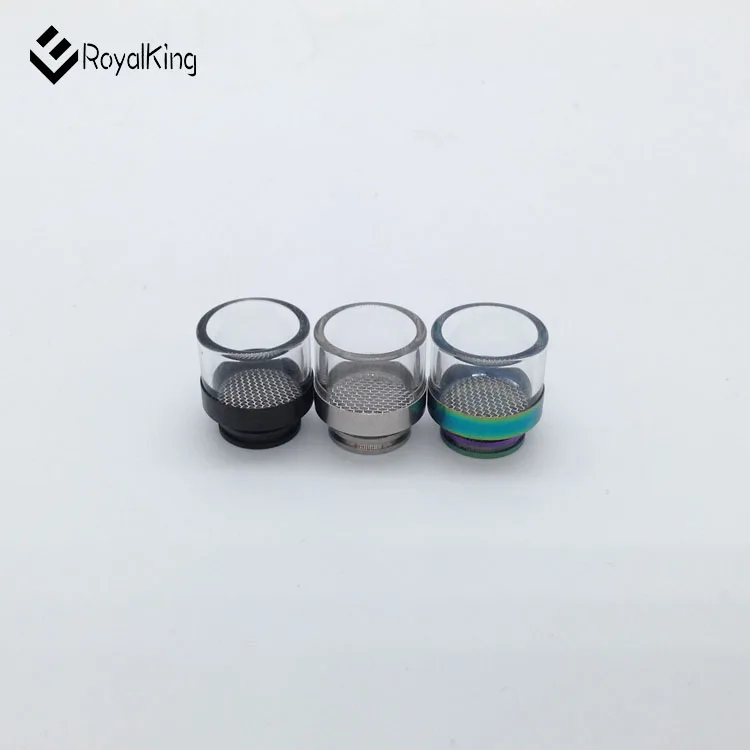 
Colorful New Stainless Pyrex Glass whorl filter Cbd Drip Tip 810 Thread 