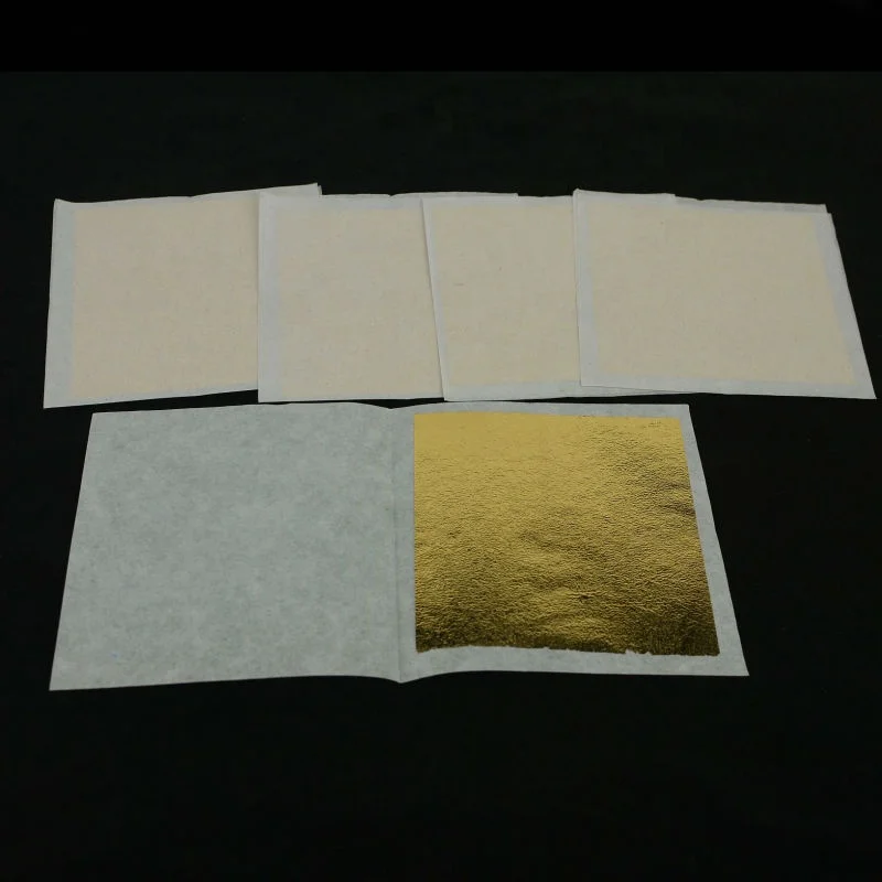 
100% genuine gold 24k edible gold leaf foil sheet food decoration 
