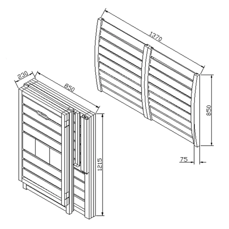 Garbage Shelter Garbage Bin Outdoor Dustbin Storage Bucket for Park Garden Wooden by Cartons Rectangular Hemlock