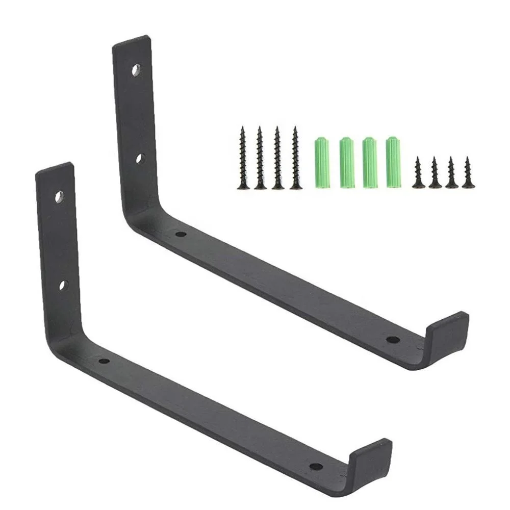 
Heavy Duty Metal Steel Lip Decorative Shelf Wall Brackets Shelves Storage Angle Corner Brackets for Study Bedroom Kitchen 