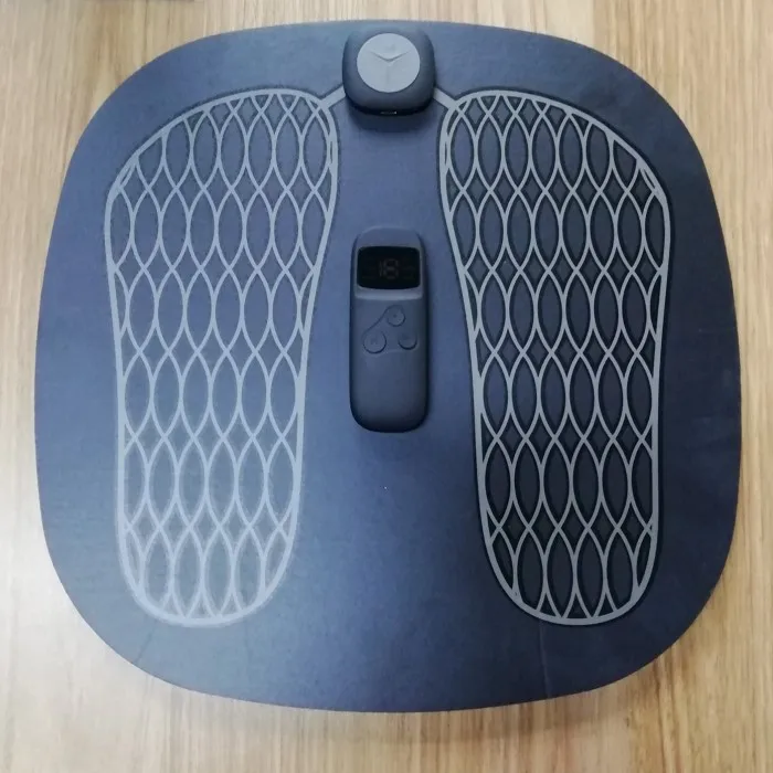 2019 Electric new products innovadores fitness portable vibrating recargable LCD EMS muscle stimulator foot massage mat