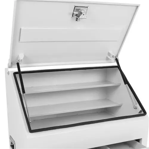 Запираемый металлический полноразмерный ящик для инструментов пикапа с ящиками