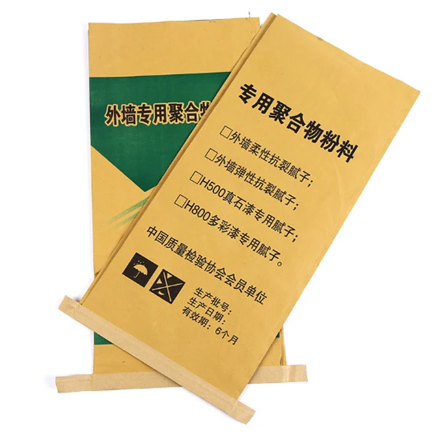 
Custom high quality pp pe kraft paper valve cement packaging bag 20kg 