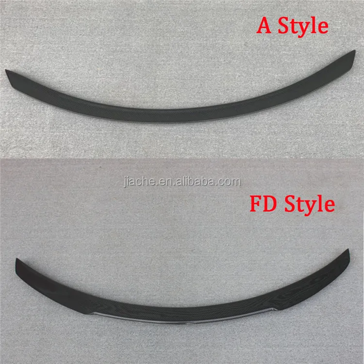 For W205 Spoiler Carbon Fiber Rear Boot Spoiler Wings For Mercedes Benz C205 C200 C300 C180 Coupe 2 Door 2015 - 2019