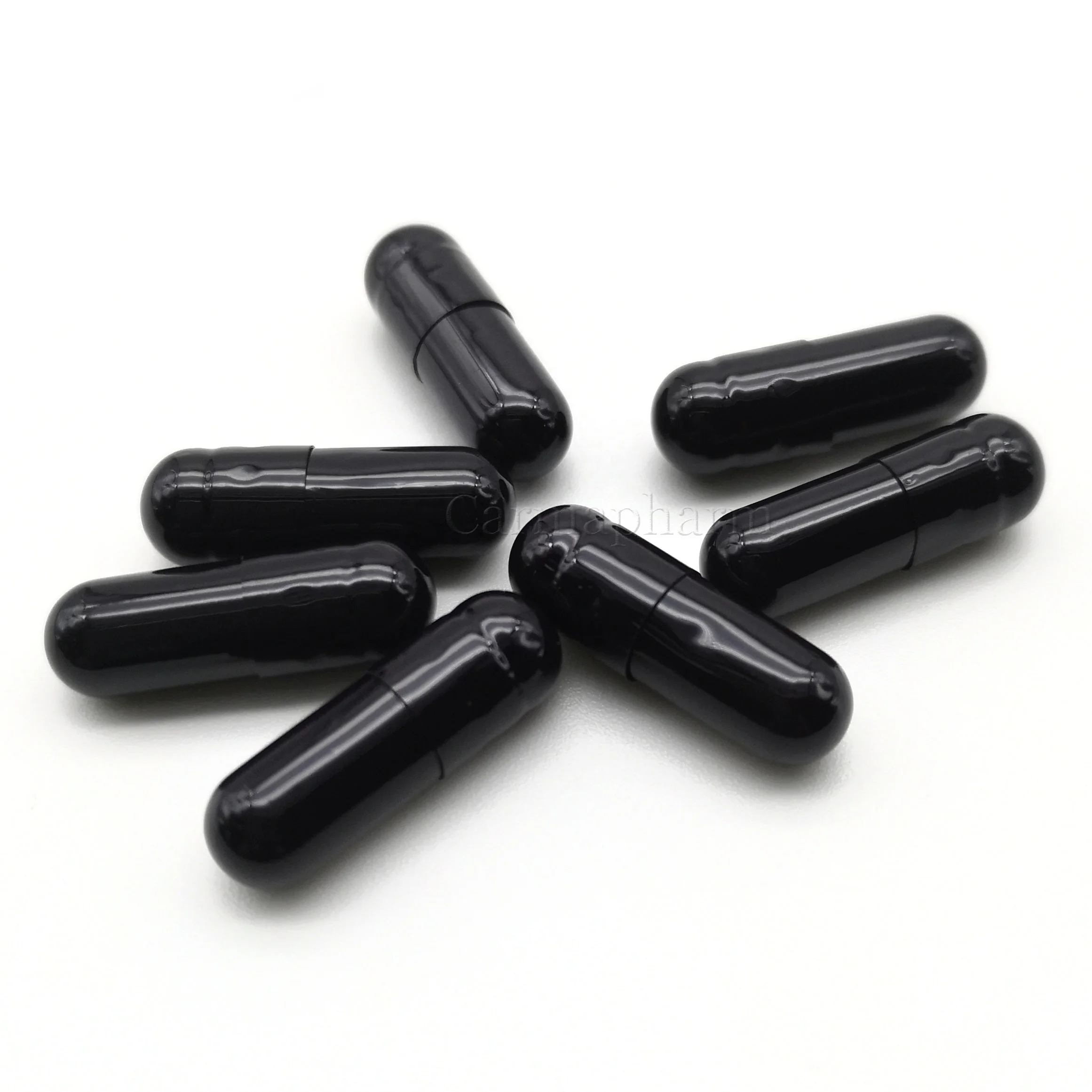 Different Sizes Black Gelatin Hard Empty Capsules