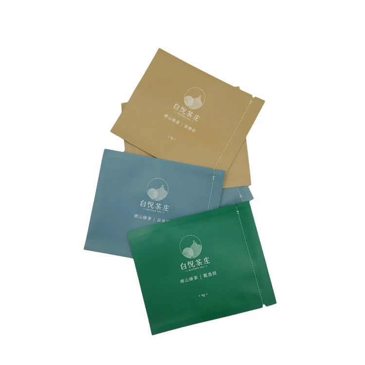 Green Tea Bags/ Plastic Tea Sachet Packaging Bag /small Tea Coffee Sugar Bag