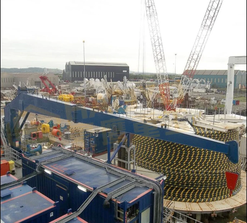 Small Ship Deck  For Boat Marine Crane For Sale