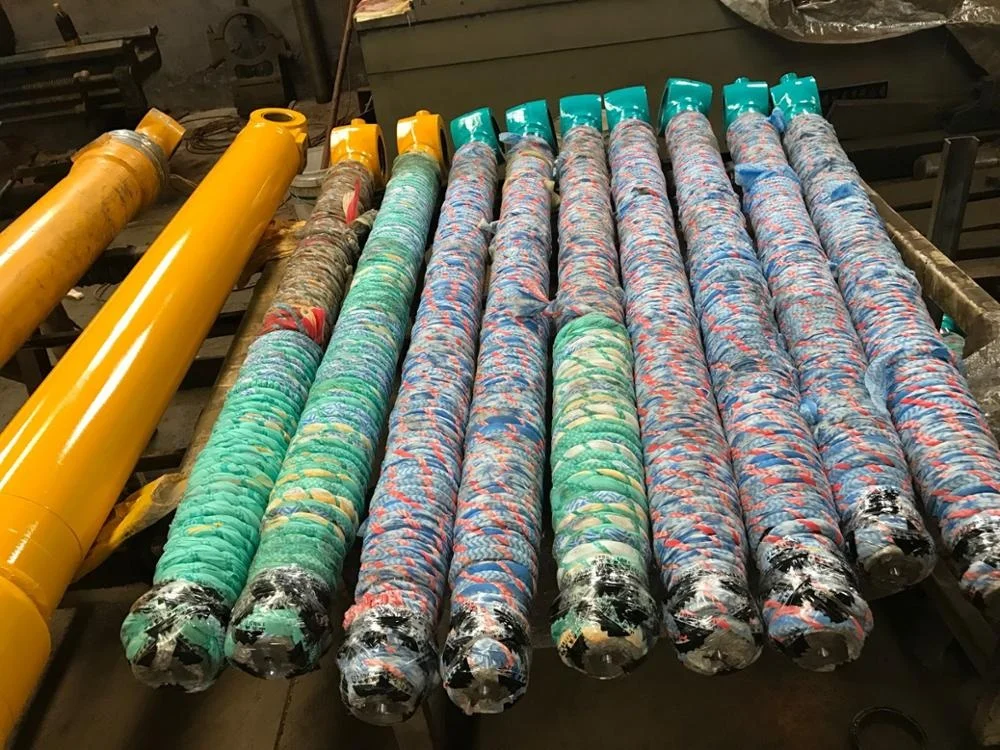 Single acting telescopic hydraulic cylinder for dump trailer