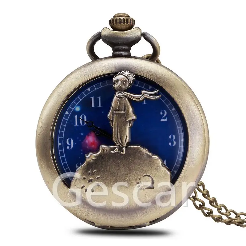 
Hot selling vintage scarf prince pendent pocket watch starry sky watch hollow out pocket watch 
