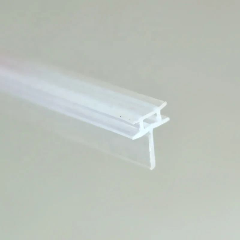 Clear Vinyl T-Shaped Shower Door Bottom Seal