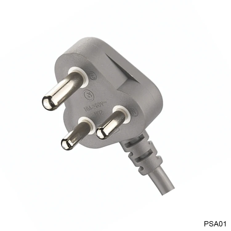 Южная Африка Индии 16A 250 V 3 Pin AC Шнур питания компьютера риса Удлинитель электрический провод вилка с IEC C13 C5