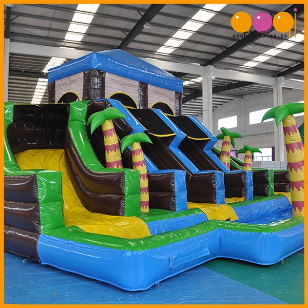 
Hot Sell Floating Inflatable Jungle Water Park with Pool and Slide 