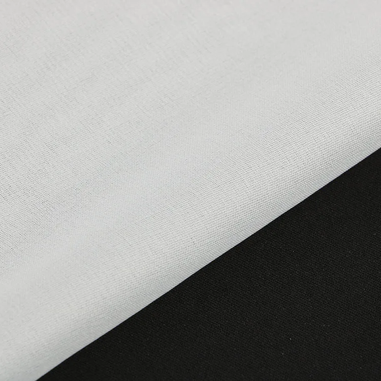 75D 100% Polyester Circular Knitted Stretch Woven Fusing Interlining