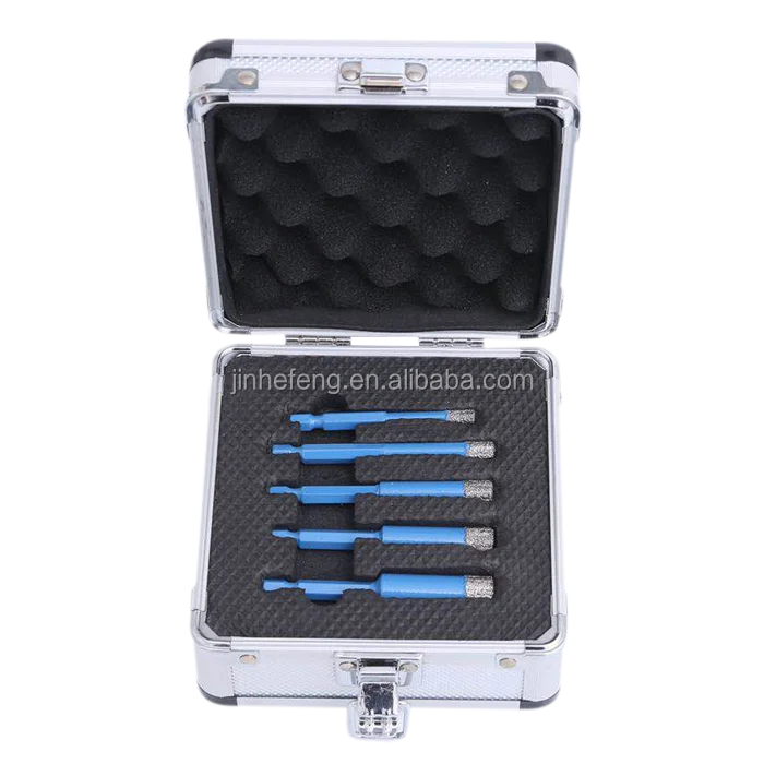 
Vacuum brazed diamond drill core bit sets for marble, granite, ceramics, etc. 
