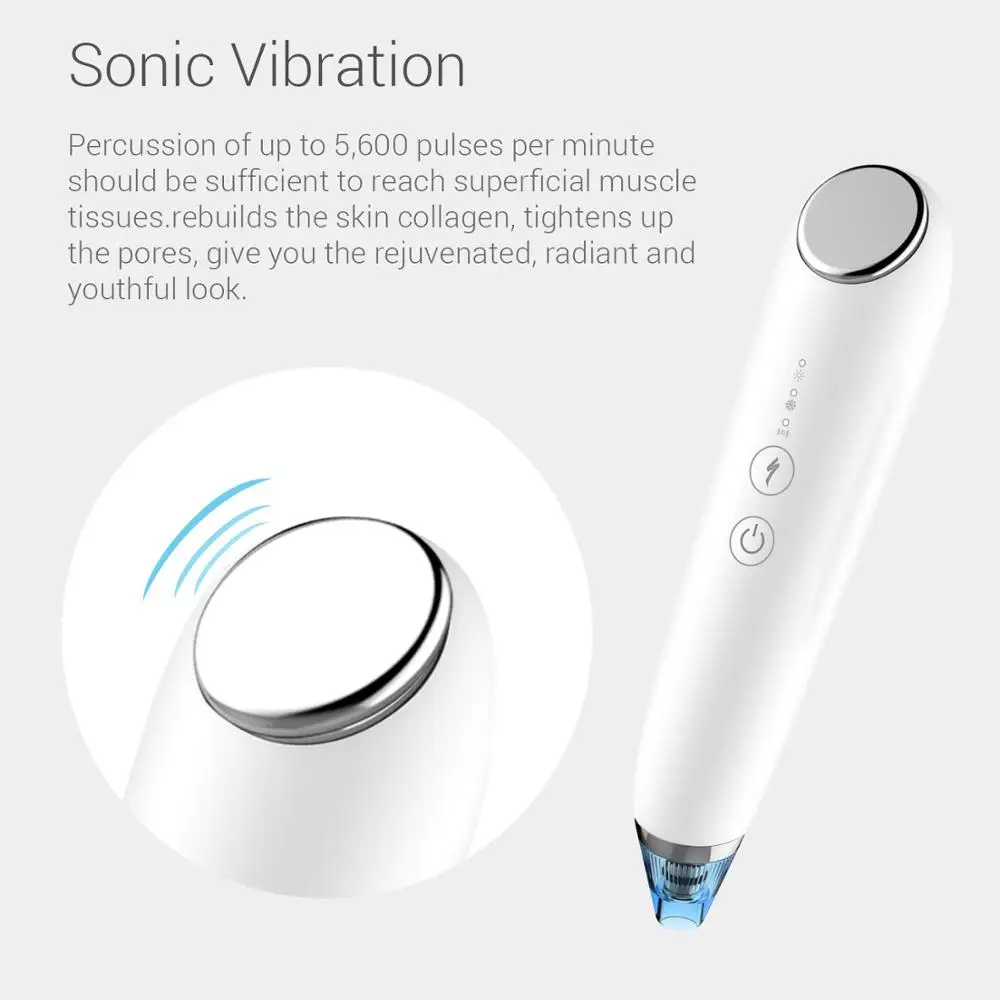 smart handheld portable anti aging beauty device skin care tool hot and cool blackhead remover suction supplier