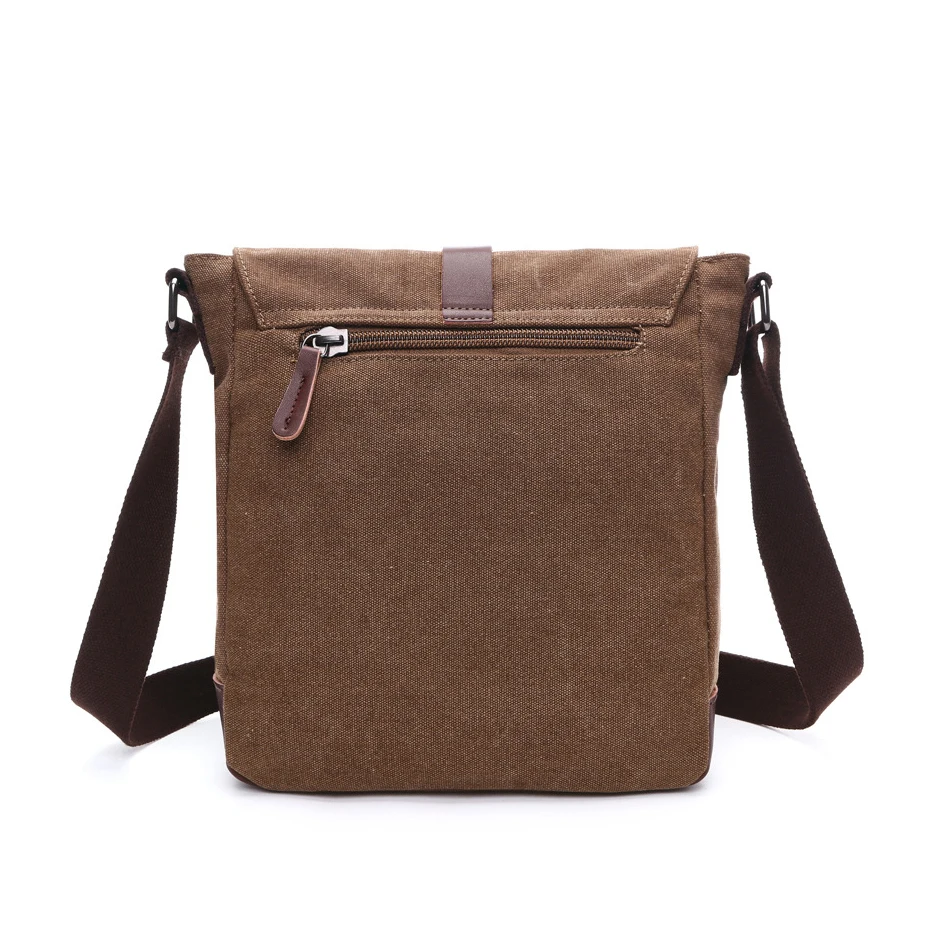 Korean style vintage crossbody sling satchel men canvas shoulder messenger bag