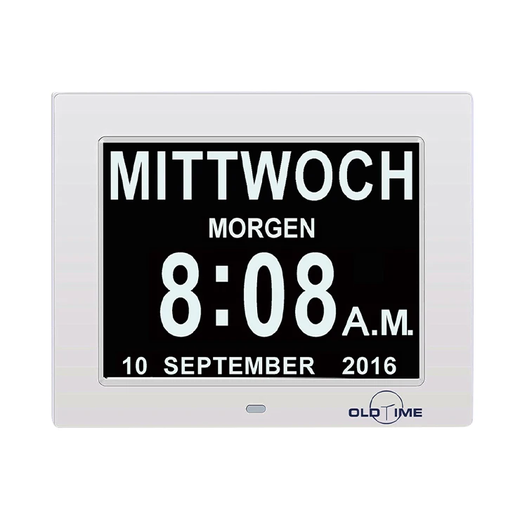 Health care supply Medicine reminds 8 inch digital day to remind patients elderly calendar clock