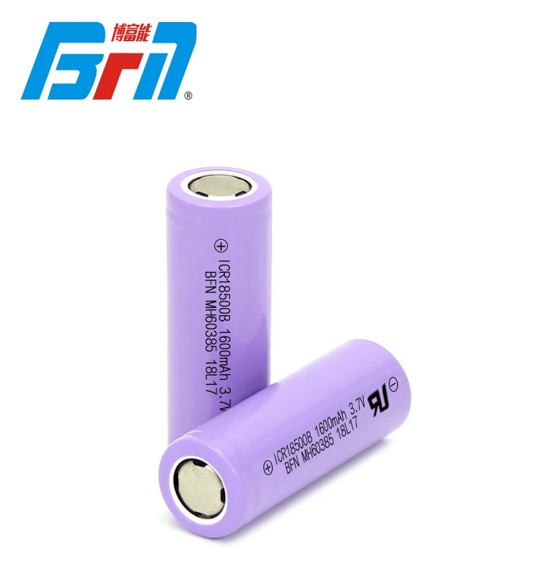 shenzhen manufacturers bfn battery long cycle life 18*50mm size 1600mAh lithium battery