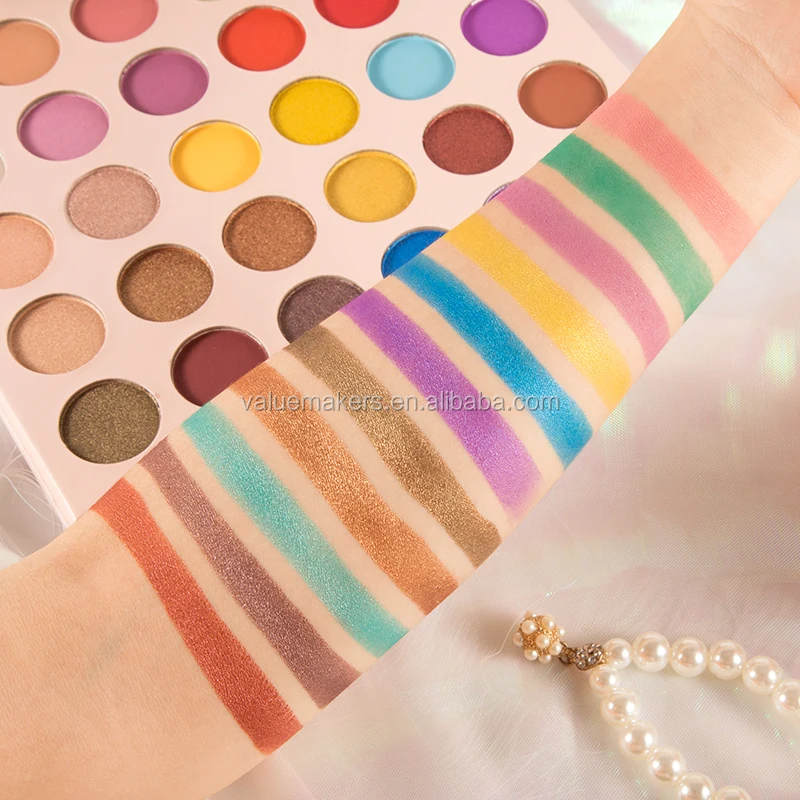 30 Colors Bright Pink Natural Eyeshadow Palette High Pigmented Cruelty Free Waterproof Eye Makeup Kits