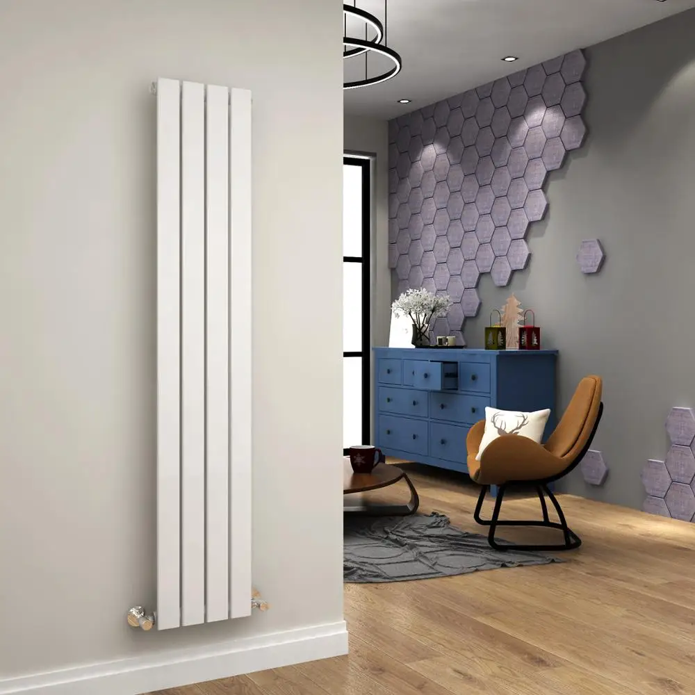 380*1600 Traditional White Cast Iron Style Radiator Rads Vertical Column Single Flat panel
