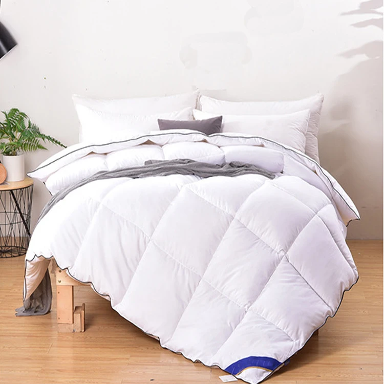 Оптовая продажа, 100% хлопок, пухоустойчивое одеяло, 90% утиный пух, двуспальная пододеяльник