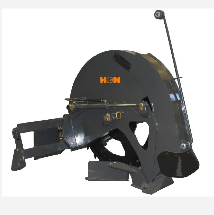 Skid steer loader rock saw trencher