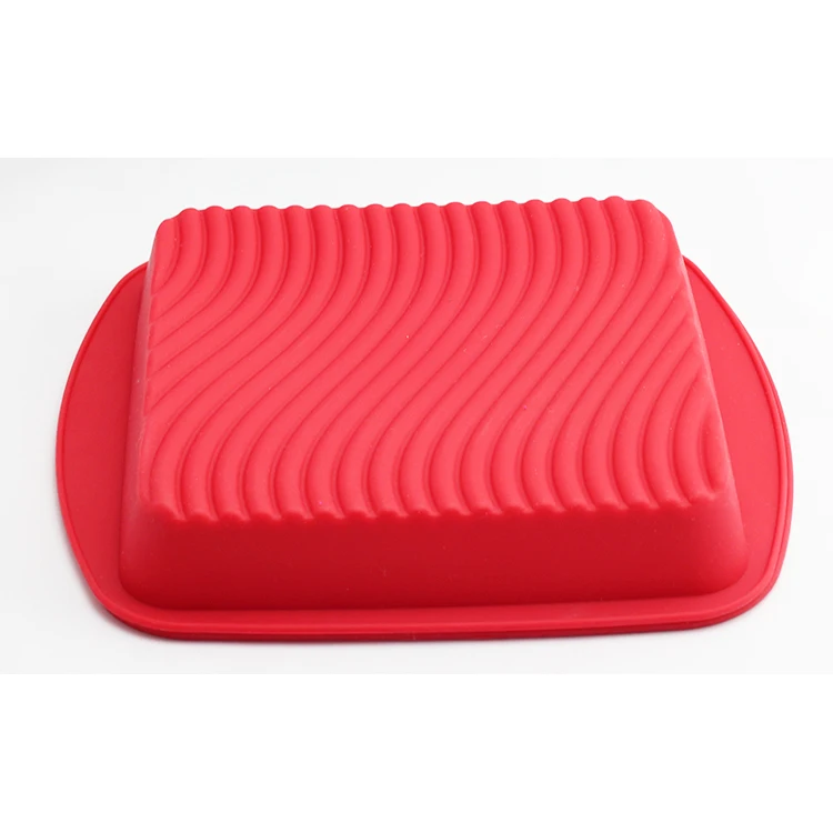 Eco-friendly BPA free food grade silicone kitchen baking tray silicone mold for cake