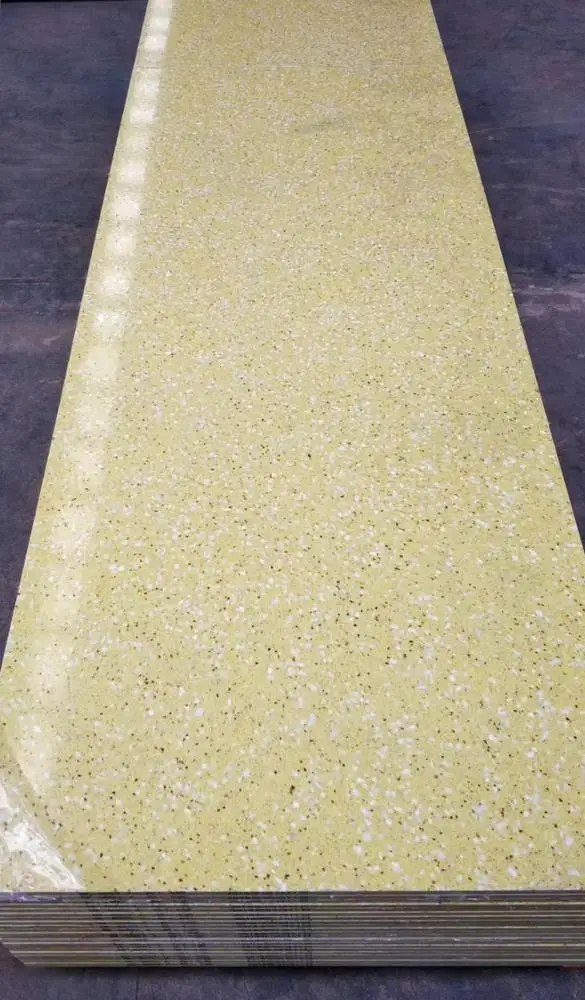 cheap green colorful Artificial quartz stone slab