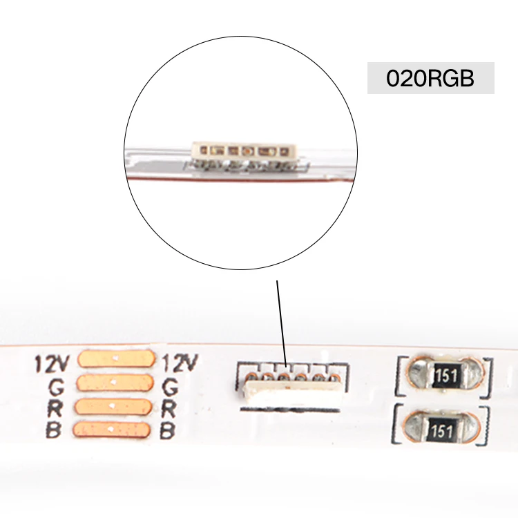 5mm 6mm side view 1 roll strips 5m thin flexible 12v rgb Led Strip Light tv backlight