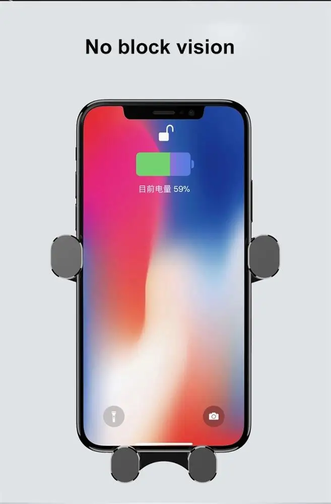 2020 China Best Selling Product Dashboard car phone holder for smartphone universal Gravity Car Air Vent Mount