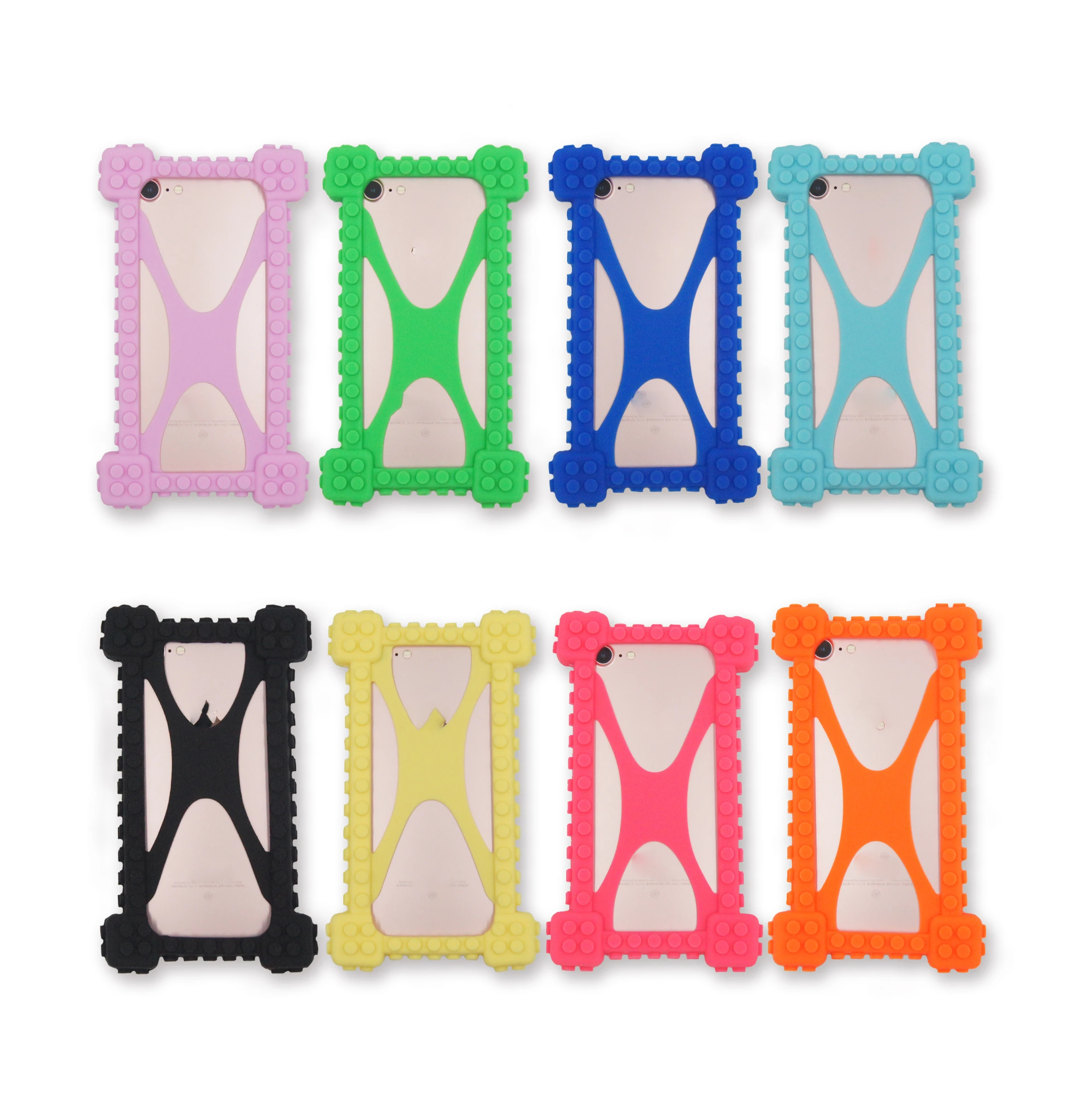 
Factory price Silicone Building Block Case for Universal Cell Phone universal pad case for tablet 4' -4.7'-5'-5.7'-7'-10' 
