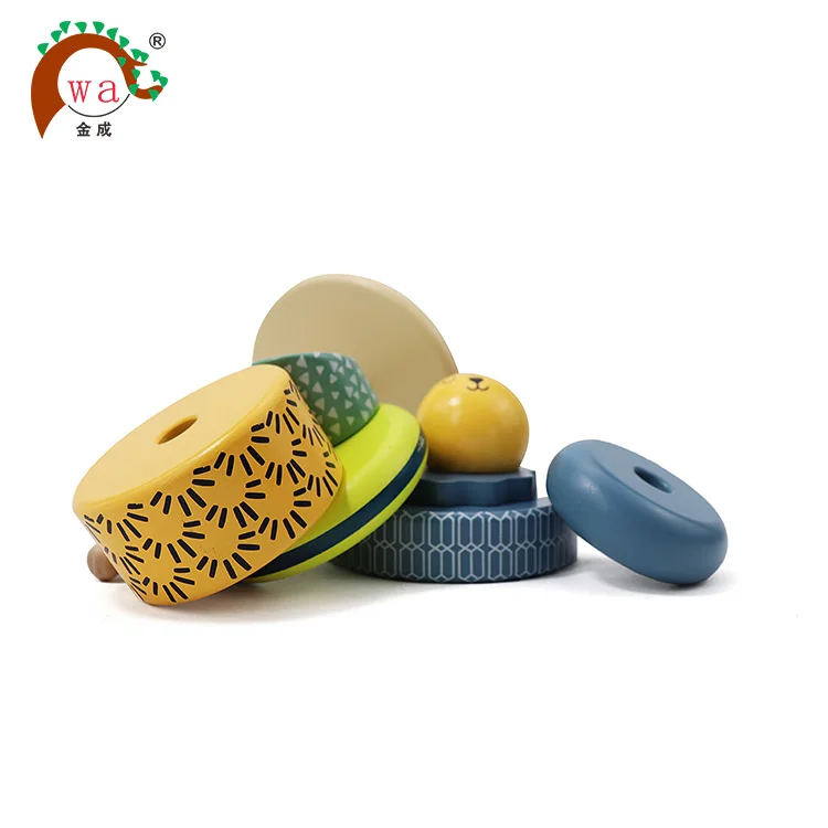 
Funny Educational Tower Game Baby Leo Stacking Rings Toy 