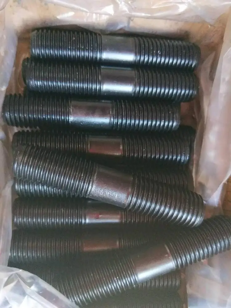 
half thread double ends bolts astm a193 grade standard size carbide metal m27 b7 stud bolt 