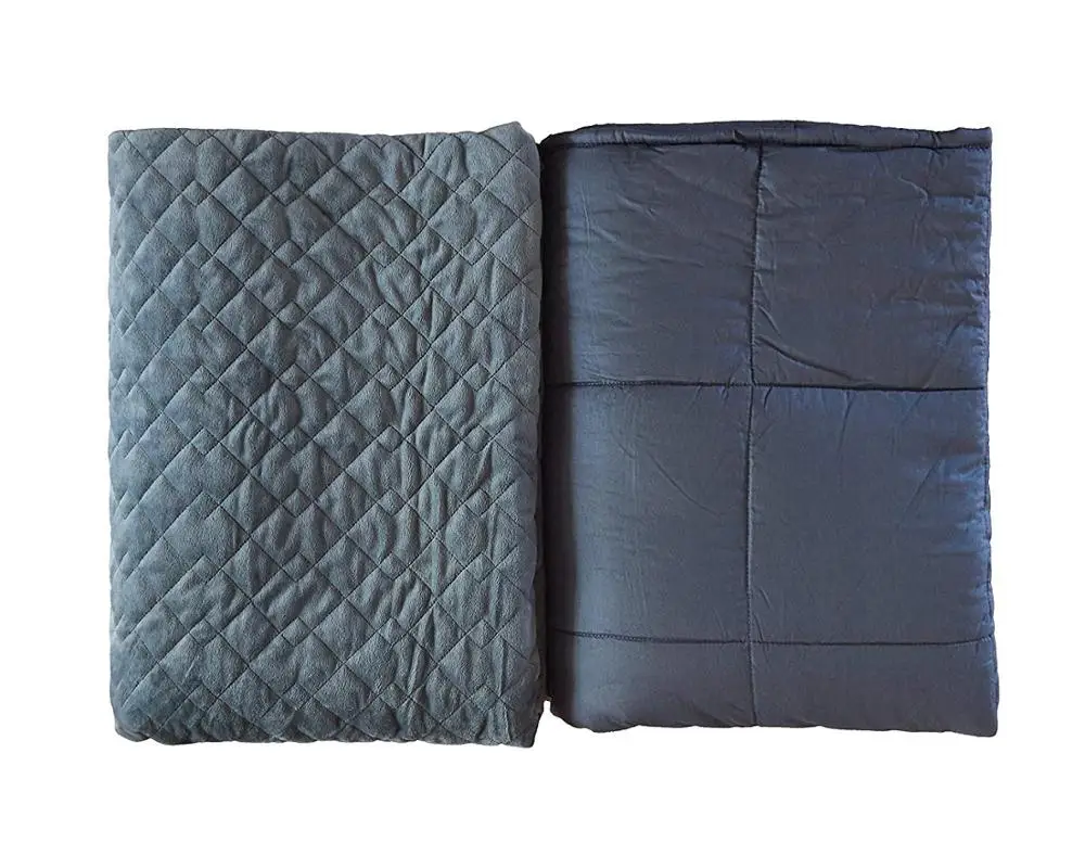 
2019 Hot Sale Luxury Kids Sleeping Weighted Baby Blanket Set with Minky Dot Cover 