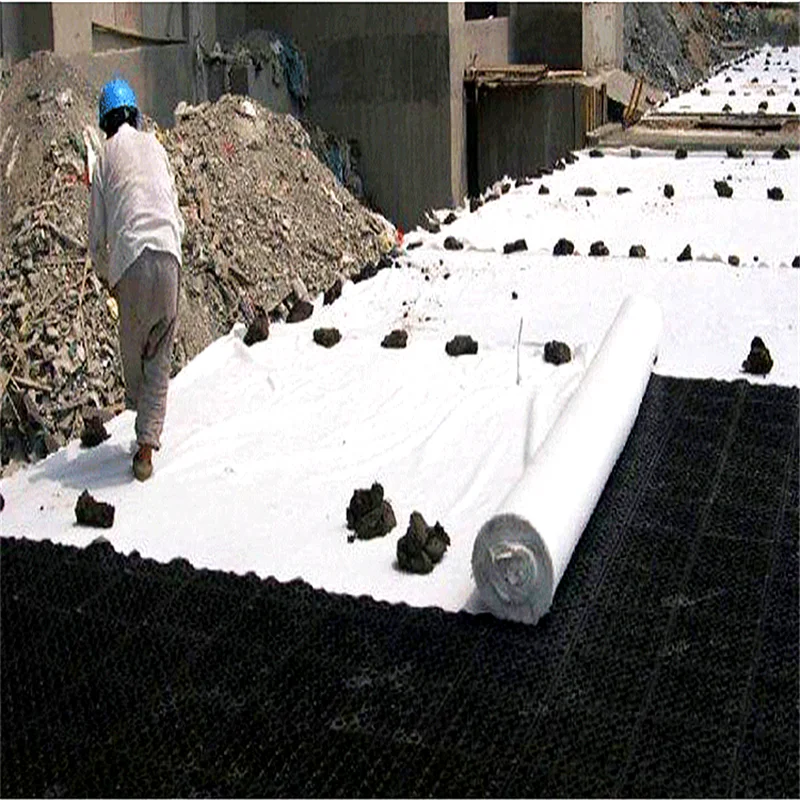 Защита склона короткие волокна Нетканые полиэстер geotextilesberglass шовный geotextile для инженерных конструкти