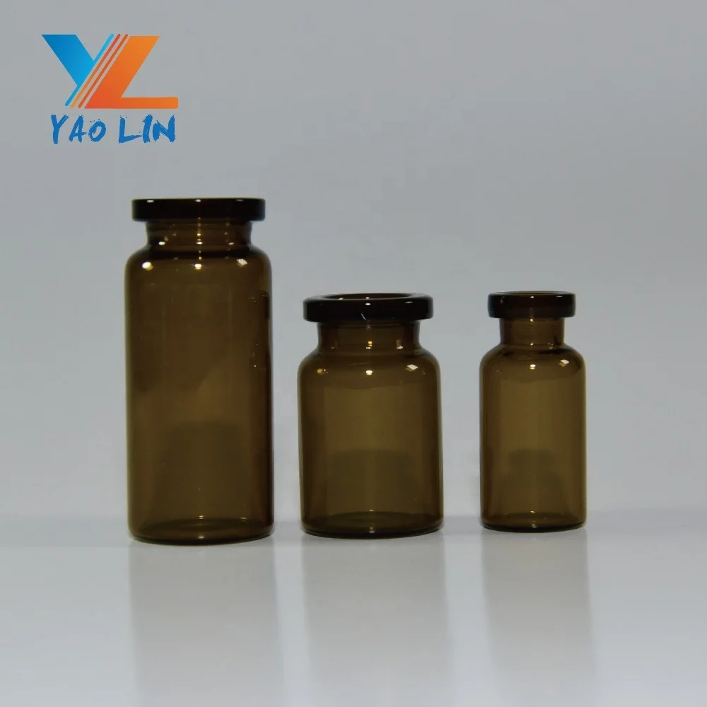 Steroid 10Ml sterilized Glass Vial   With Flip Off Cap Bottle