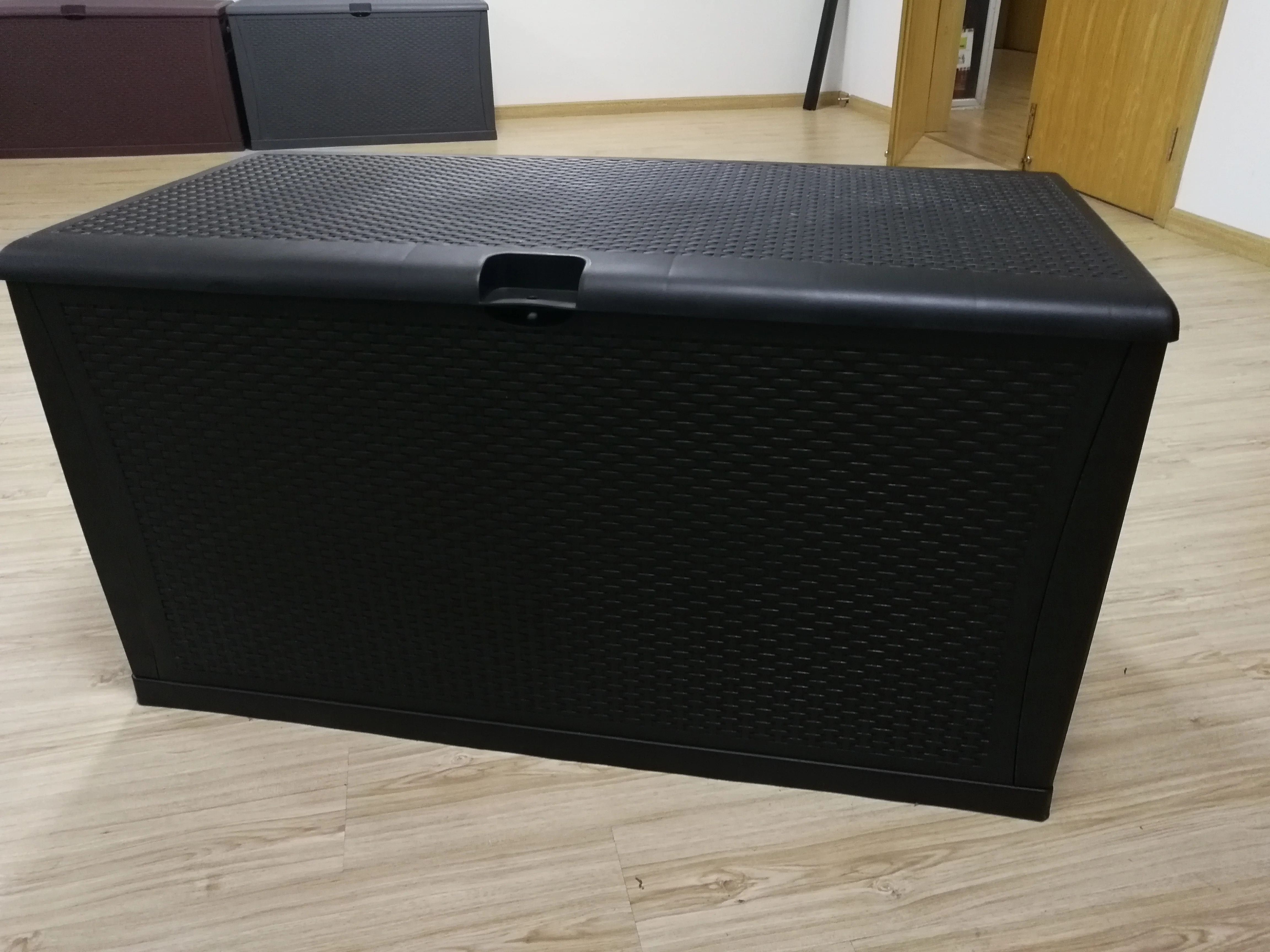 450 Liter Outdoor Garden Rattan Style Cushion Storage Box