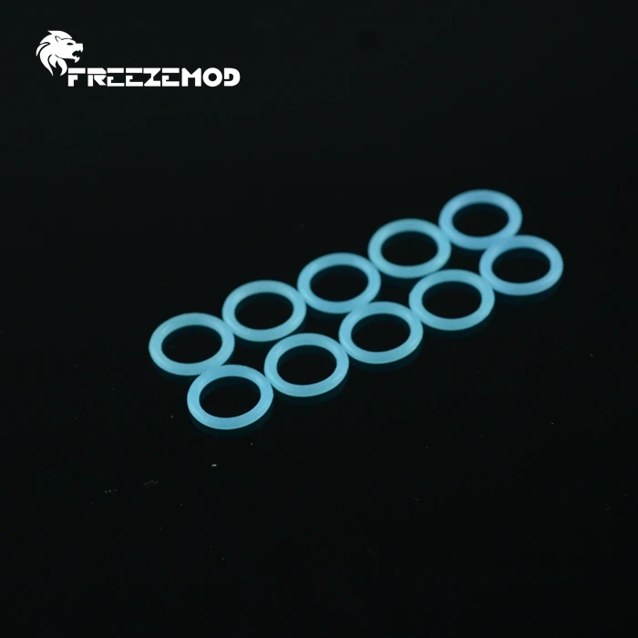 Computer water cooling fitting G1/4 External Thread silicone O ring Luminous Blue .MFQ-G1520B