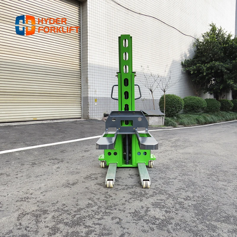 Wholesale Classical Semi-Electric Self-Loading Stacker - 1300mm Lifting height with 500kg Capacity for Warehouse