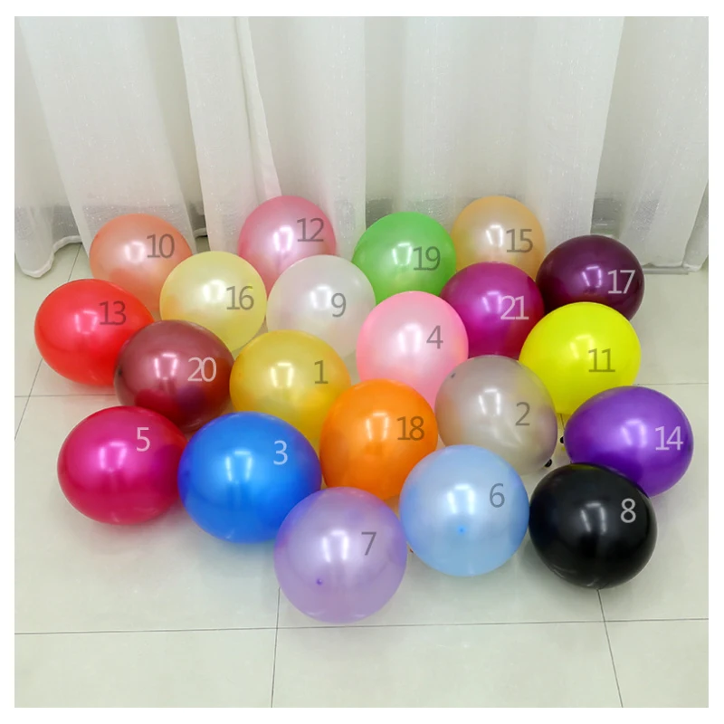 1.5g pearlescent thickening 10 inch round latex balloon wedding birthday party advertising decorative balloon