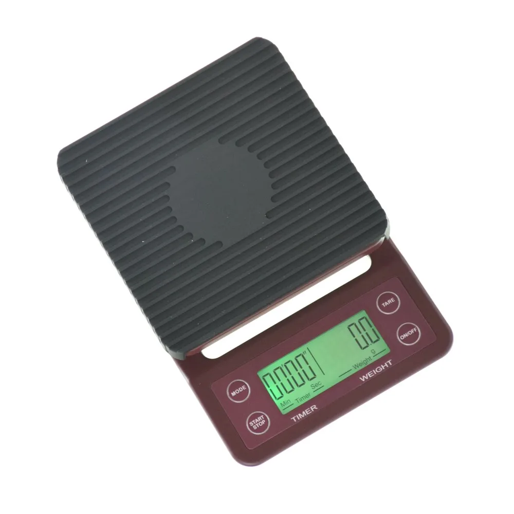 
Ecocoffee V60 barista Timing Scale 0.1-3000g Kitchen Scale with Timer American Coffee Maker Accessories 