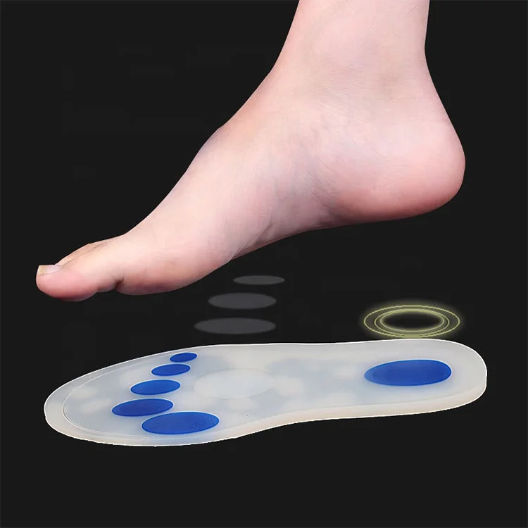 Gel Orthopedic Length Insole Full Length Sport Physical Therapy Heel Pain Relief Medical Silicone Insoles