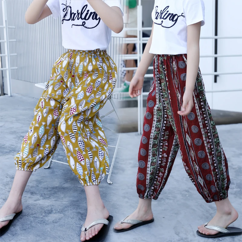 Alibaba China supplier loose and comfortable anti-mosquito pants for kids
