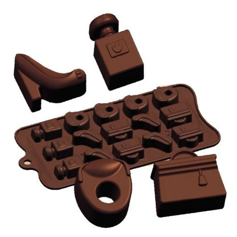 
2019 3D Chocolate Baking Tools Silicone Chocolate Molds Bakeware Cake Moulds 