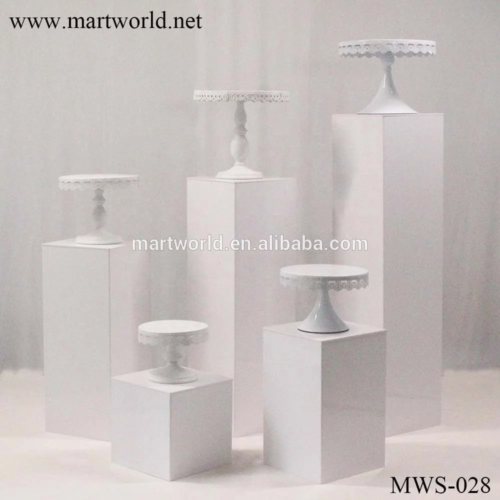 plinth  white  pillar pedestal wedding backdrop decoration party event bridal shower birthday invitation(MWS-028)